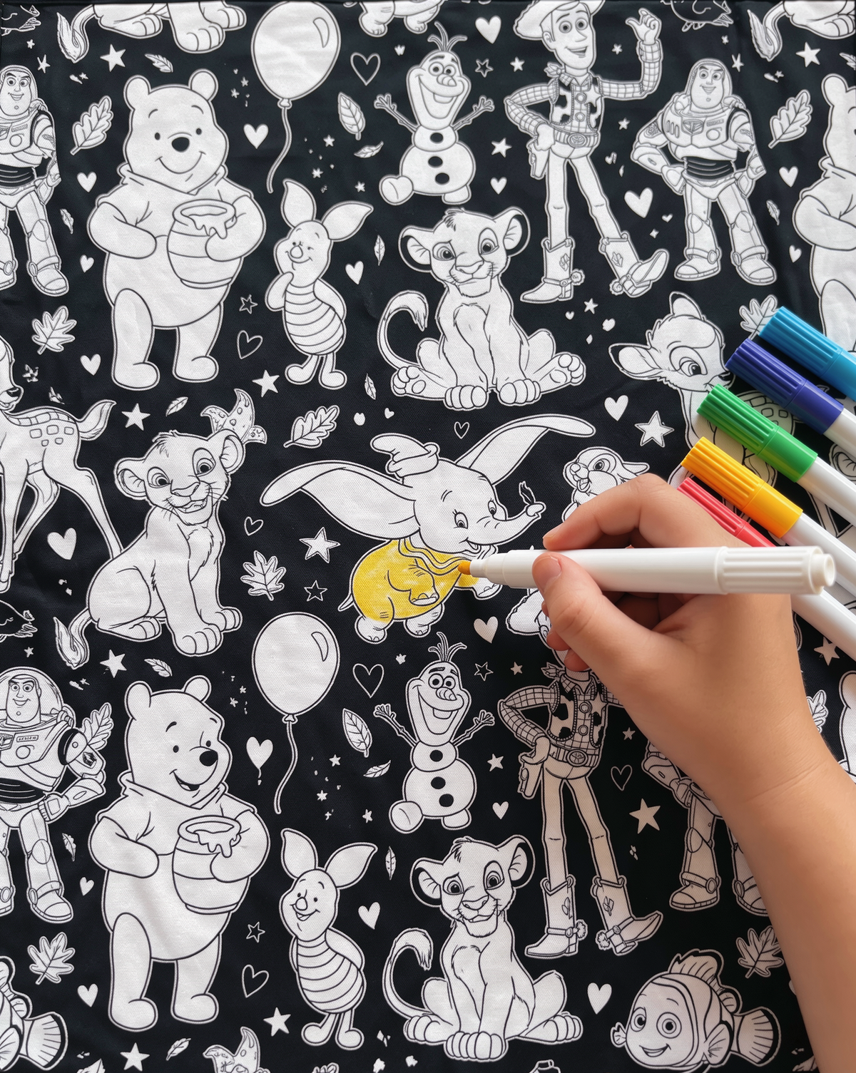 Magical Coloring Blanket – Enchanted Character Collection