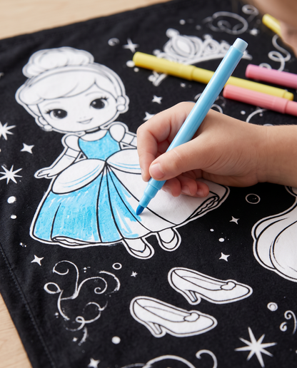 Magical Coloring Blanket – Enchanted Character Collection
