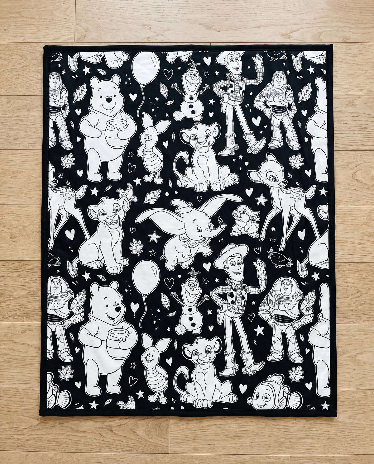 Magical Coloring Blanket – Enchanted Character Collection